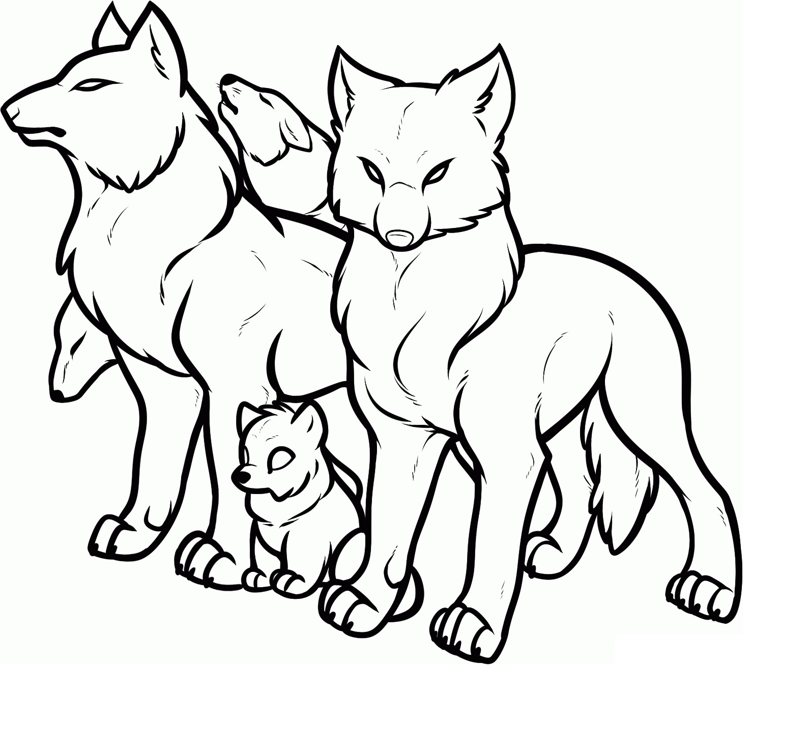 Free Printable Wolf Coloring Pages For Kids Animal Place