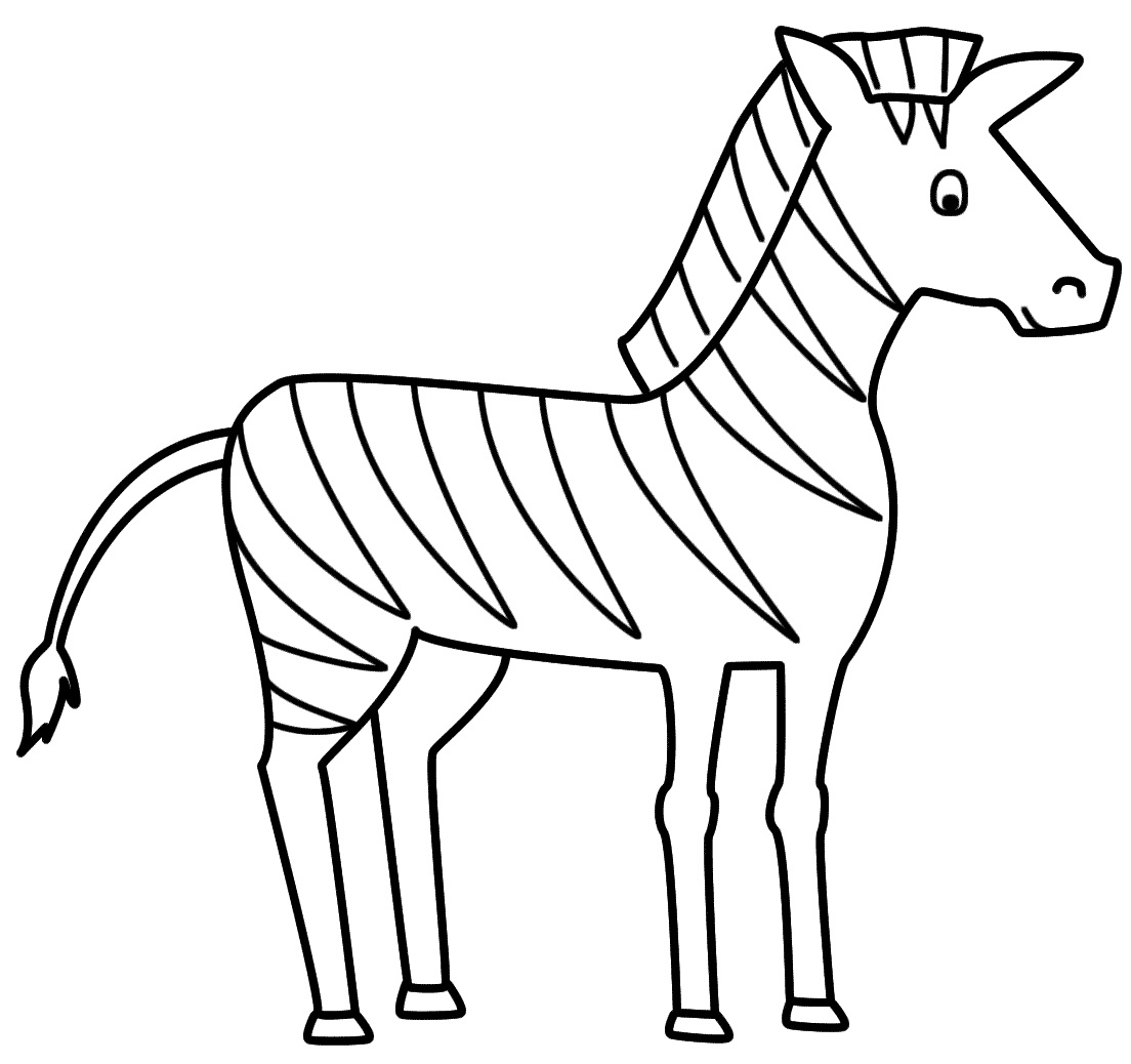 Free Printable Zebra Coloring Pages For Kids - Animal Place